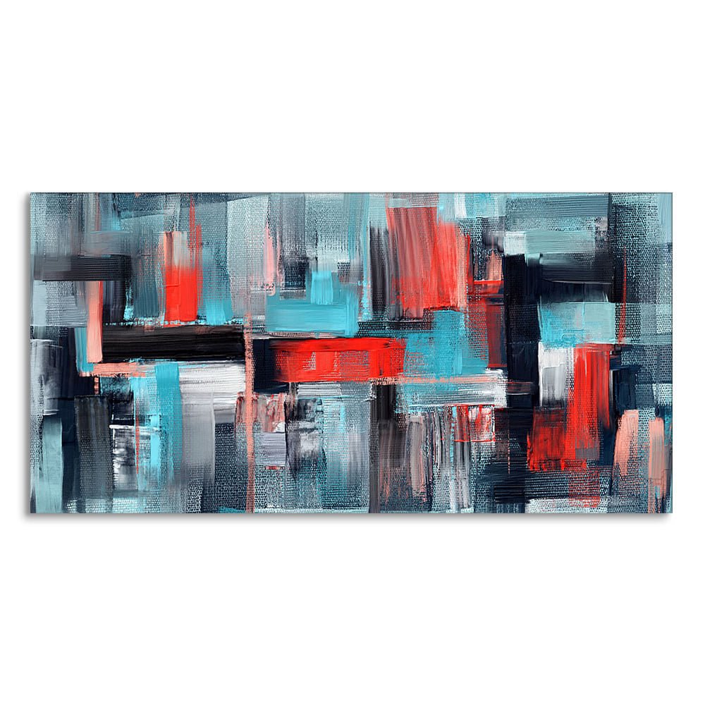 Abstract Art Colorful Strokes Canvas Wall Painting - Decor Smart