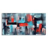 Abstract Art Colorful Strokes Canvas Wall Painting - Decor Smart