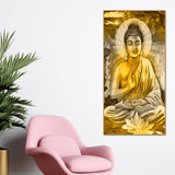 Abstract Art Lord Buddha Canvas Wall Painting - Decor Smart