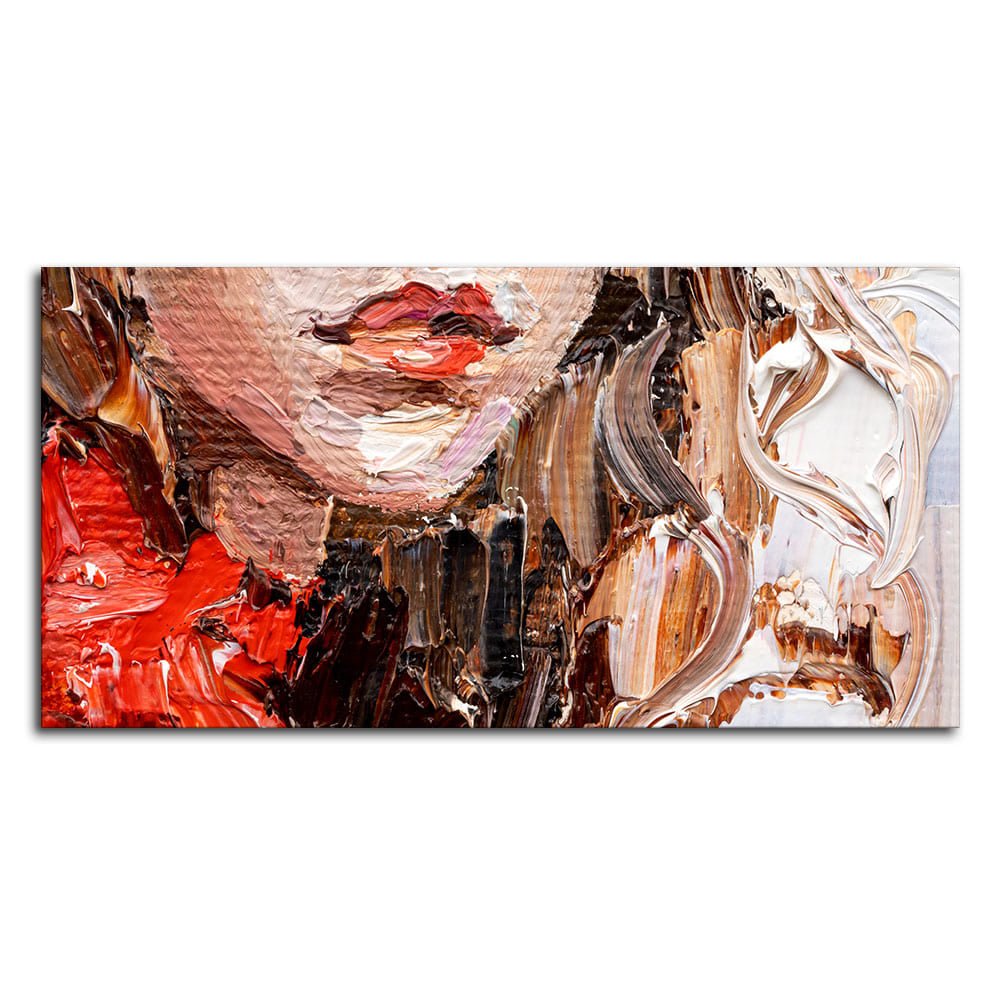 Abstract art of Beautiful Girl Face Canvas Wall Painting - Decor Smart
