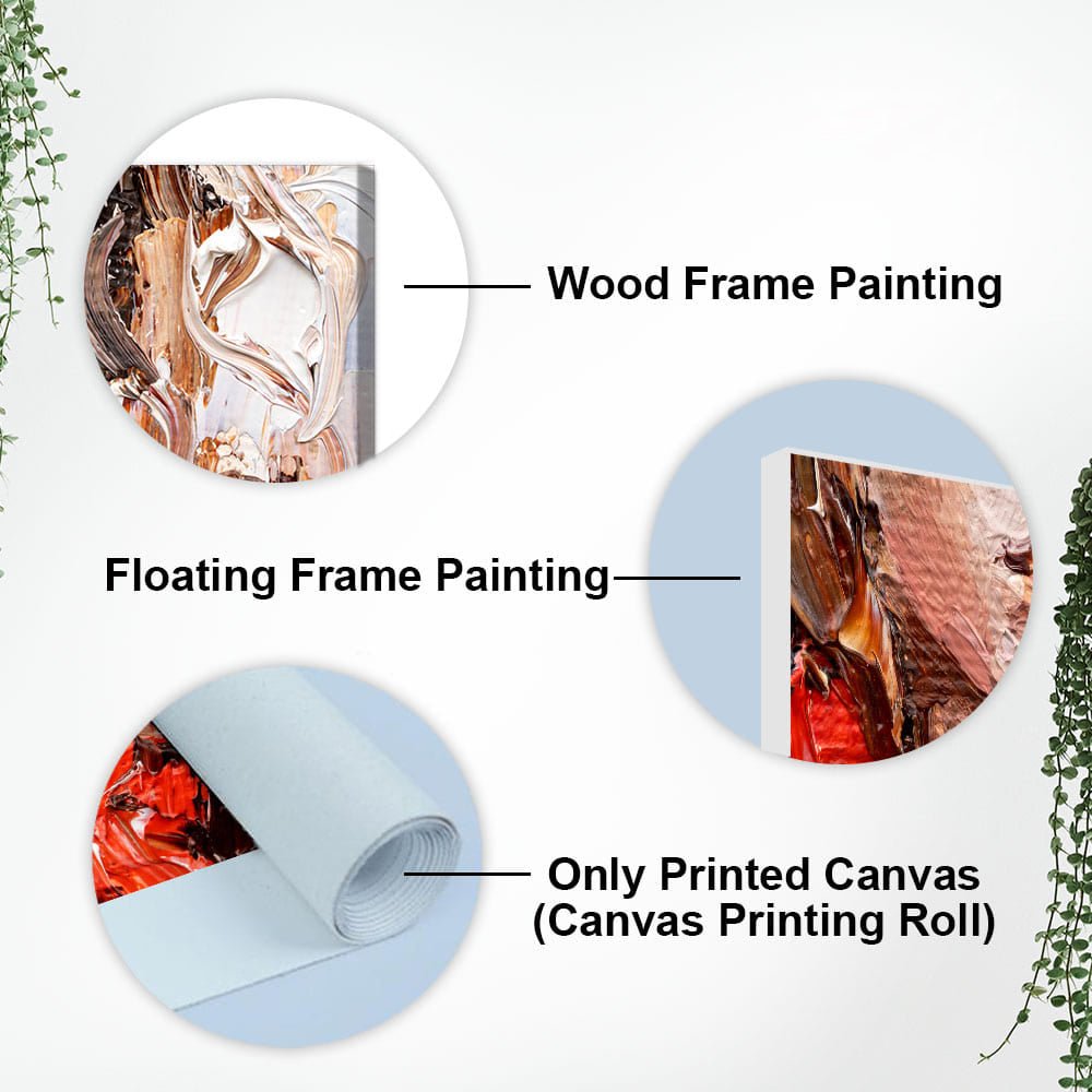 Abstract art of Beautiful Girl Face Canvas Wall Painting - Decor Smart