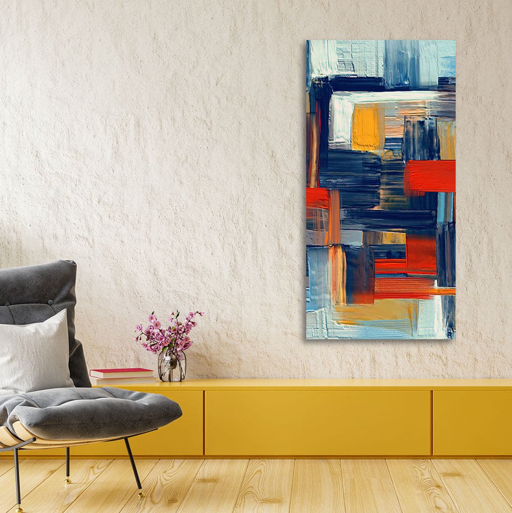 Abstract art of Colorful Texture Canvas Wall Painting - Decor Smart