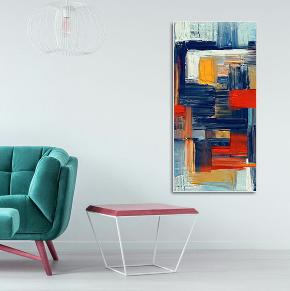 Abstract art of Colorful Texture Canvas Wall Painting - Decor Smart