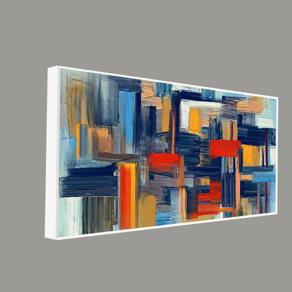 Abstract art of Colorful Texture Premium Canvas Wall Painting - Decor Smart