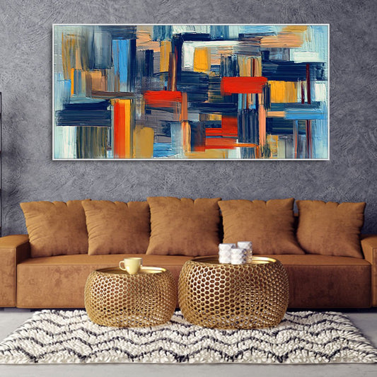 Abstract art of Colorful Texture Premium Canvas Wall Painting - Decor Smart