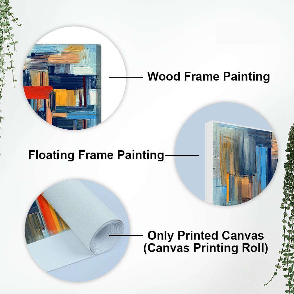 Abstract art of Colorful Texture Premium Canvas Wall Painting - Decor Smart