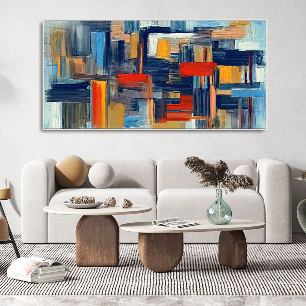 Abstract art of Colorful Texture Premium Canvas Wall Painting - Decor Smart