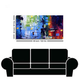 Abstract Art Premium Canvas Wall Painting of Cityscape - Decor Smart
