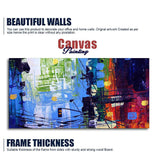 Abstract Art Premium Canvas Wall Painting of Cityscape - Decor Smart