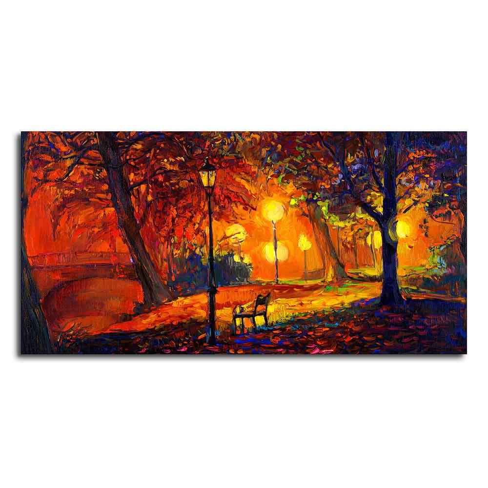 Abstract Art scenery of Park Wall Painting - Decor Smart
