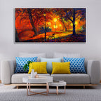Abstract Art scenery of Park Wall Painting