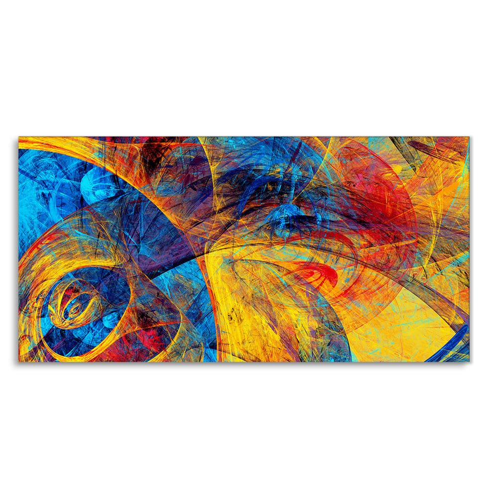 Abstract Beautiful Colorful Textured Design Premium Canvas Wall Painting - Decor Smart