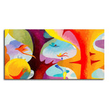 Abstract Bird Flying Premium Canvas Wall Painting - Decor Smart