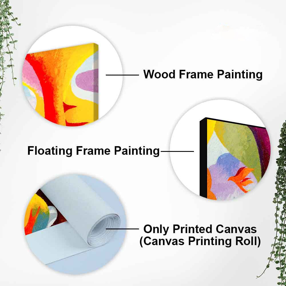 Abstract Bird Flying Premium Canvas Wall Painting - Decor Smart