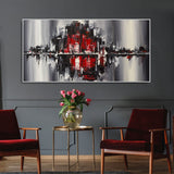 Abstract City Skyline Premium Wall Painting - Decor Smart