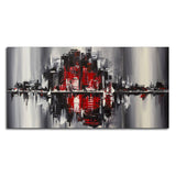 Abstract City Skyline Premium Wall Painting - Decor Smart