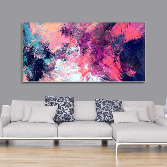 Abstract Color Dynamic Texture Background Premium Canvas Wall Painting - Decor Smart