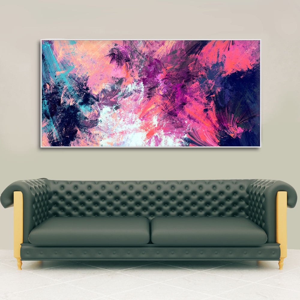Abstract Color Dynamic Texture Background Premium Canvas Wall Painting - Decor Smart