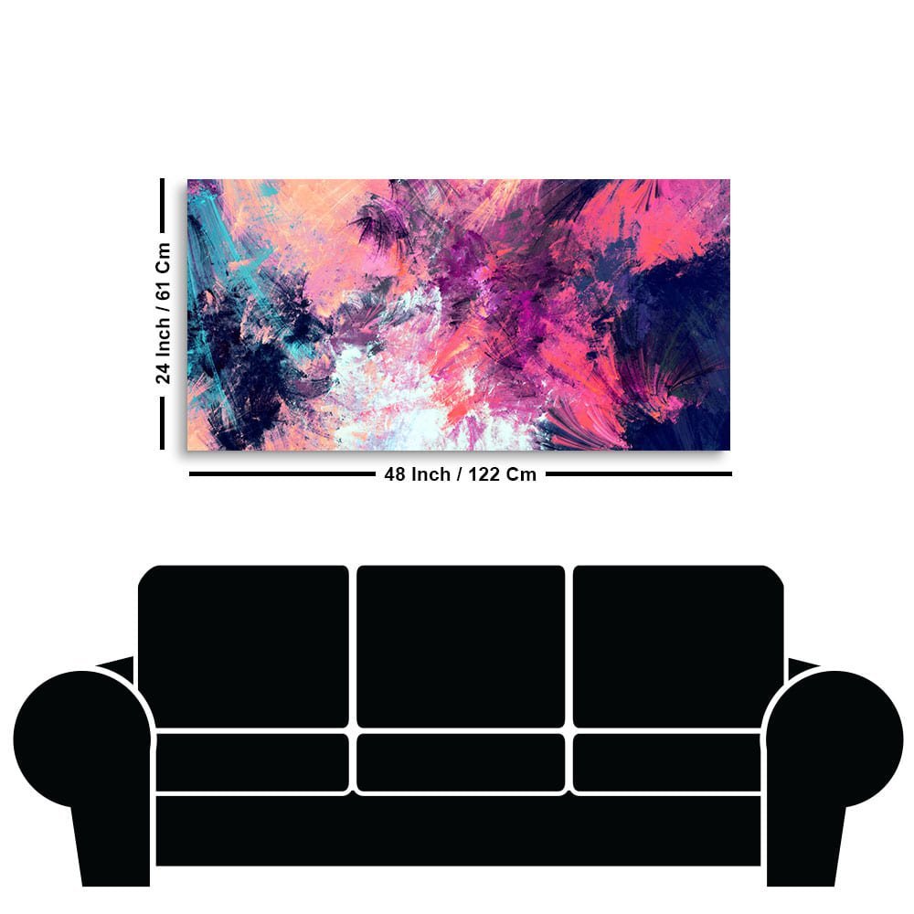 Abstract Color Dynamic Texture Background Premium Canvas Wall Painting - Decor Smart