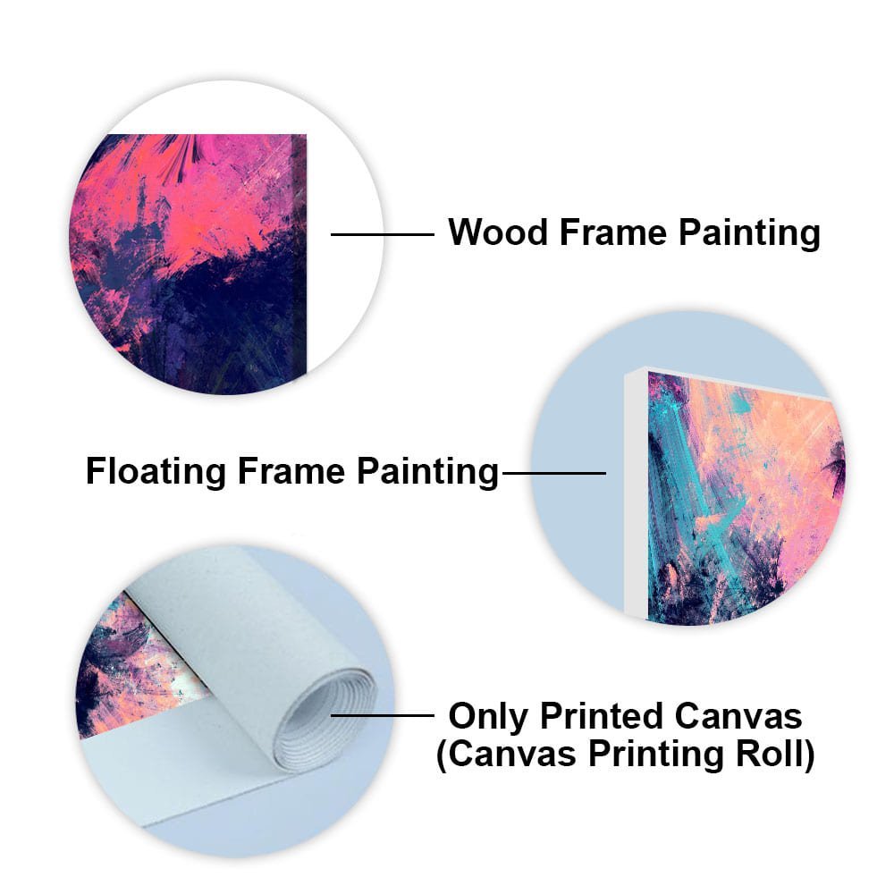 Abstract Color Dynamic Texture Background Premium Canvas Wall Painting - Decor Smart