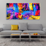 Abstract Color Texture Art Premium Canvas Wall Painting - Decor Smart