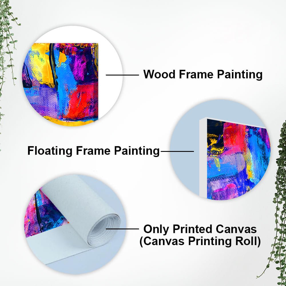 Abstract Color Texture Art Premium Canvas Wall Painting - Decor Smart