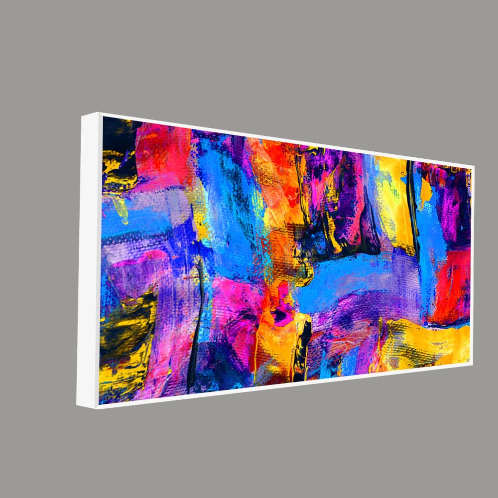 Abstract Color Texture Art Premium Canvas Wall Painting - Decor Smart