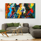 Abstract Colorful Acrylic Texture Canvas Wall Painting