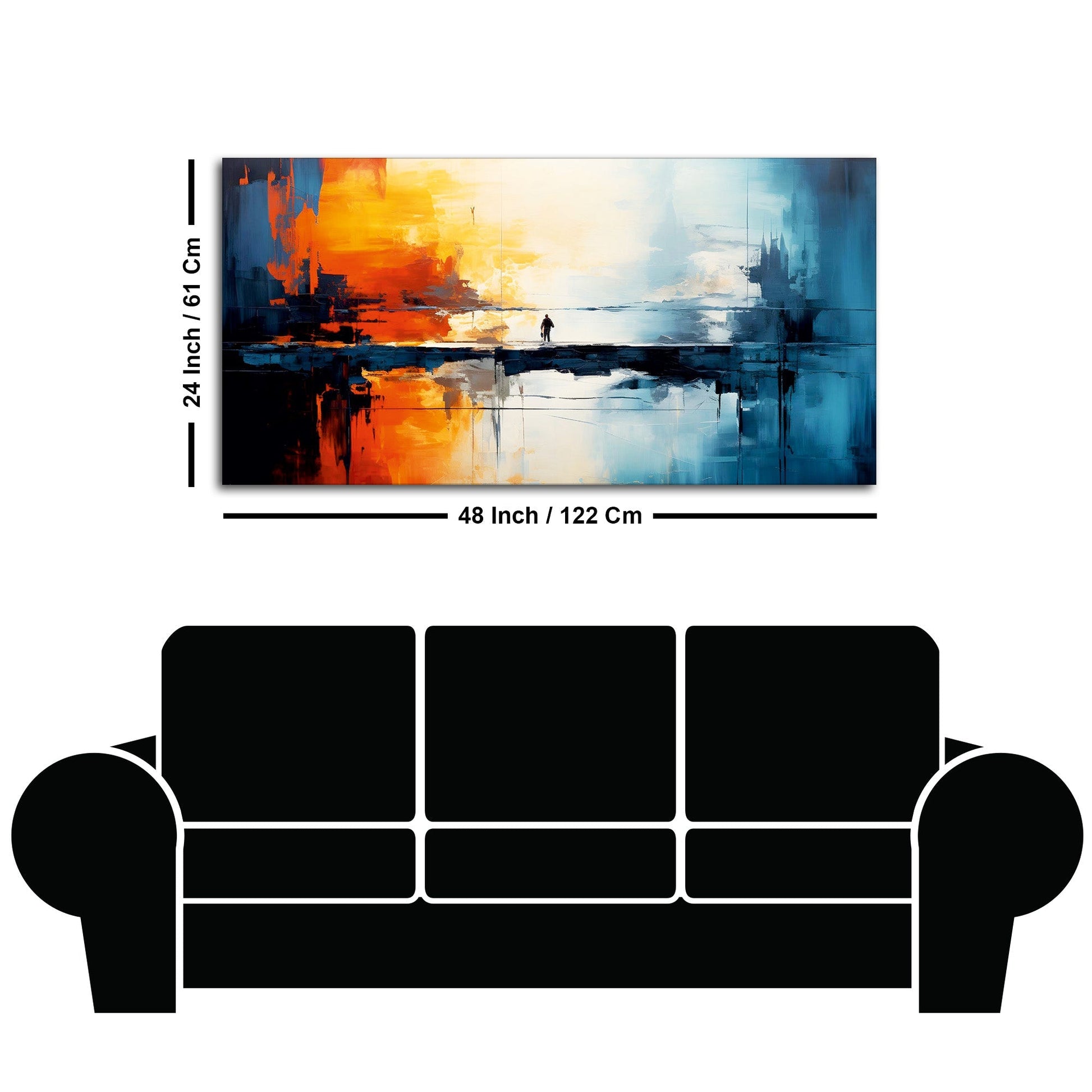 Abstract Colorful Artistic Art Canvas Wall Painting - Decor Smart