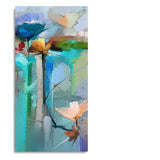Abstract Colorful Bird and Spring Flower Premium Canvas Wall Painting - Decor Smart