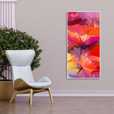Abstract Colorful Composition of Vibrant Spring Floral Premium Canvas Wall Painting - Decor Smart