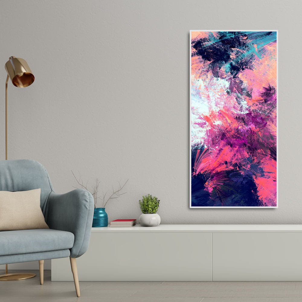 Abstract Colorful Dynamic Texture Background Premium Canvas Wall Painting - Decor Smart