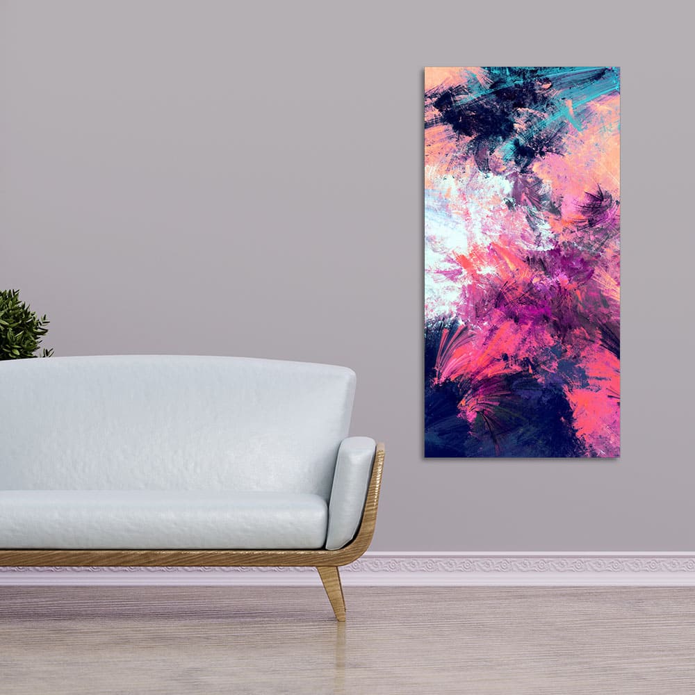 Abstract Colorful Dynamic Texture Background Premium Canvas Wall Painting - Decor Smart