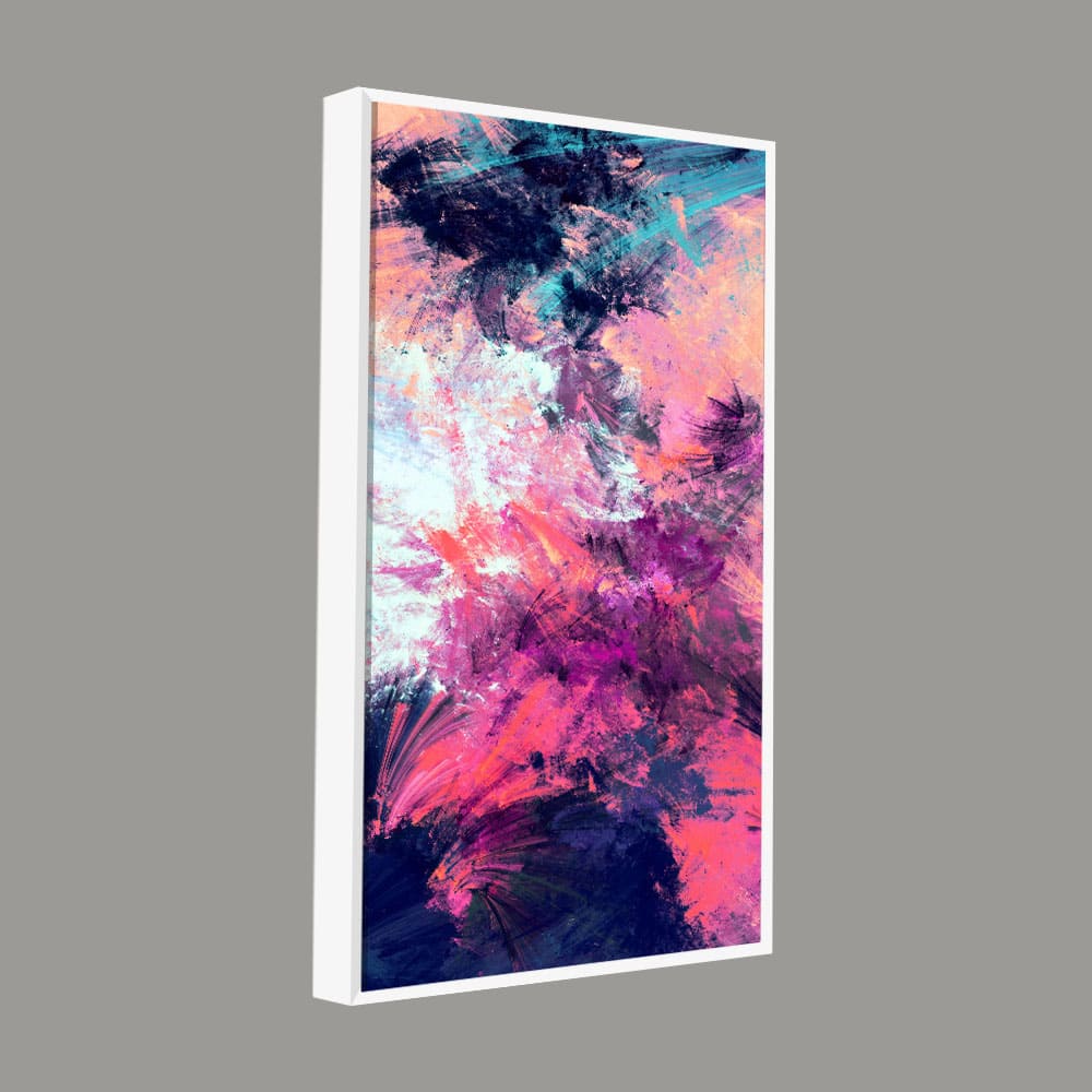 Abstract Colorful Dynamic Texture Background Premium Canvas Wall Painting - Decor Smart