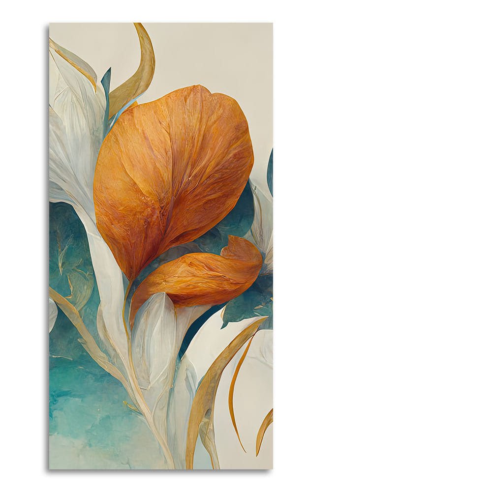 Abstract Colorful Flower Texture Art Canvas Wall Painting - Decor Smart