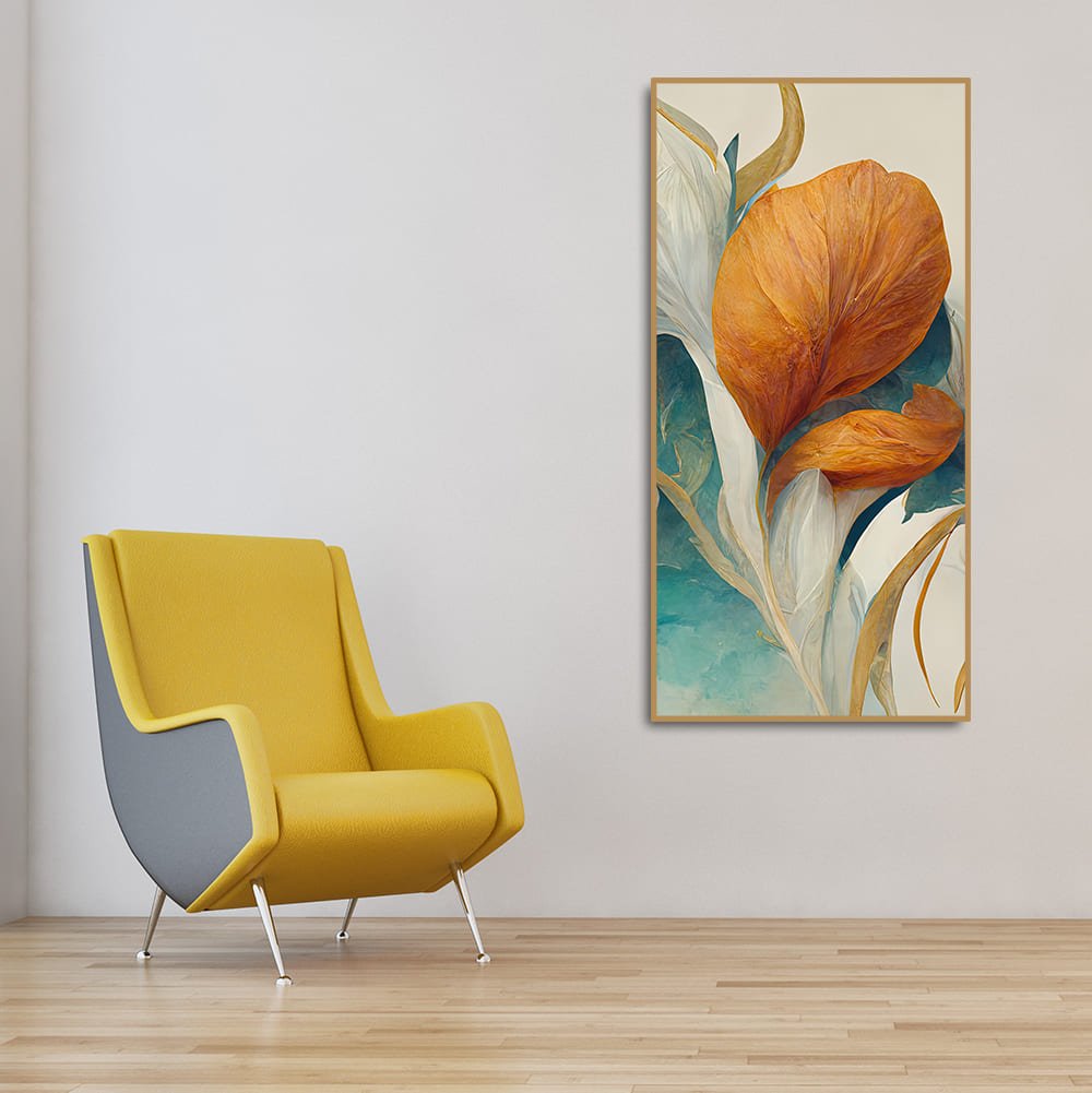 Abstract Colorful Flower Texture Art Canvas Wall Painting - Decor Smart