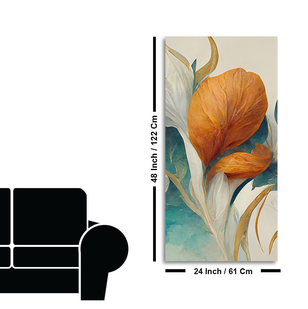 Abstract Colorful Flower Texture Art Canvas Wall Painting - Decor Smart