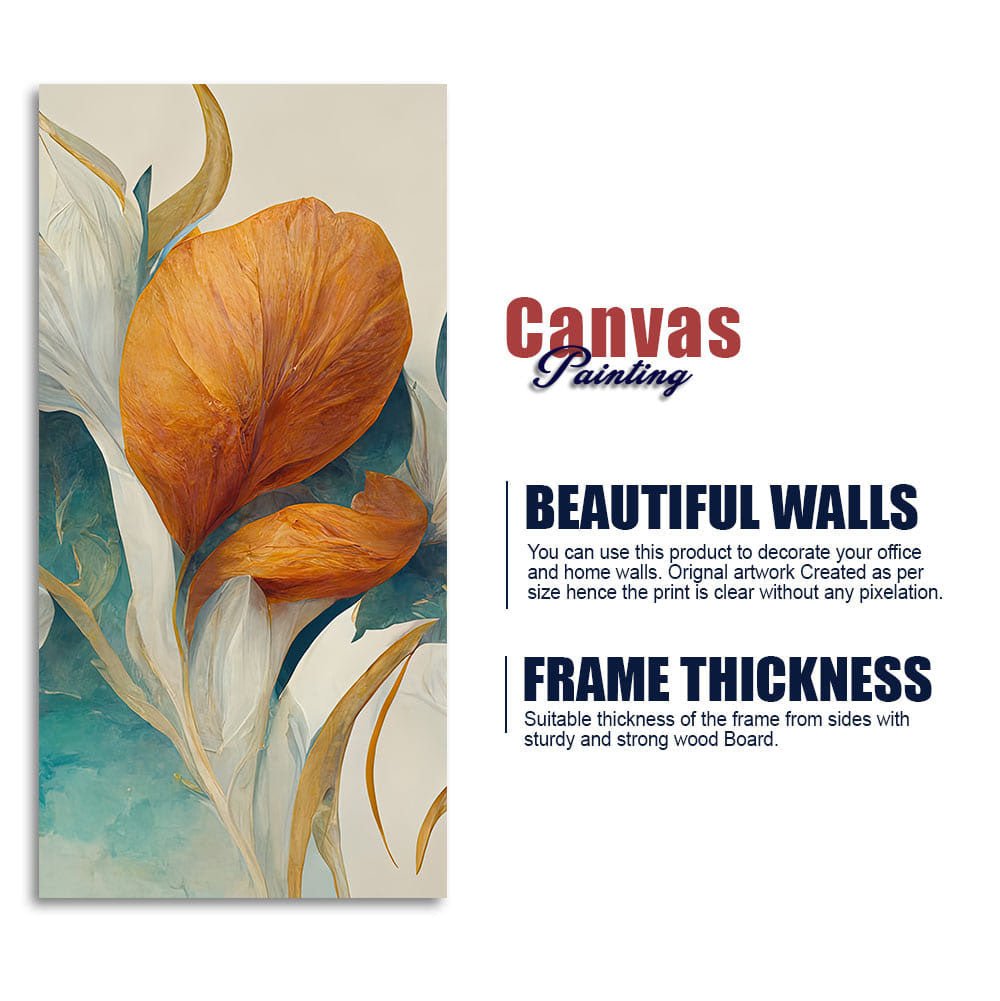 Abstract Colorful Flower Texture Art Canvas Wall Painting - Decor Smart