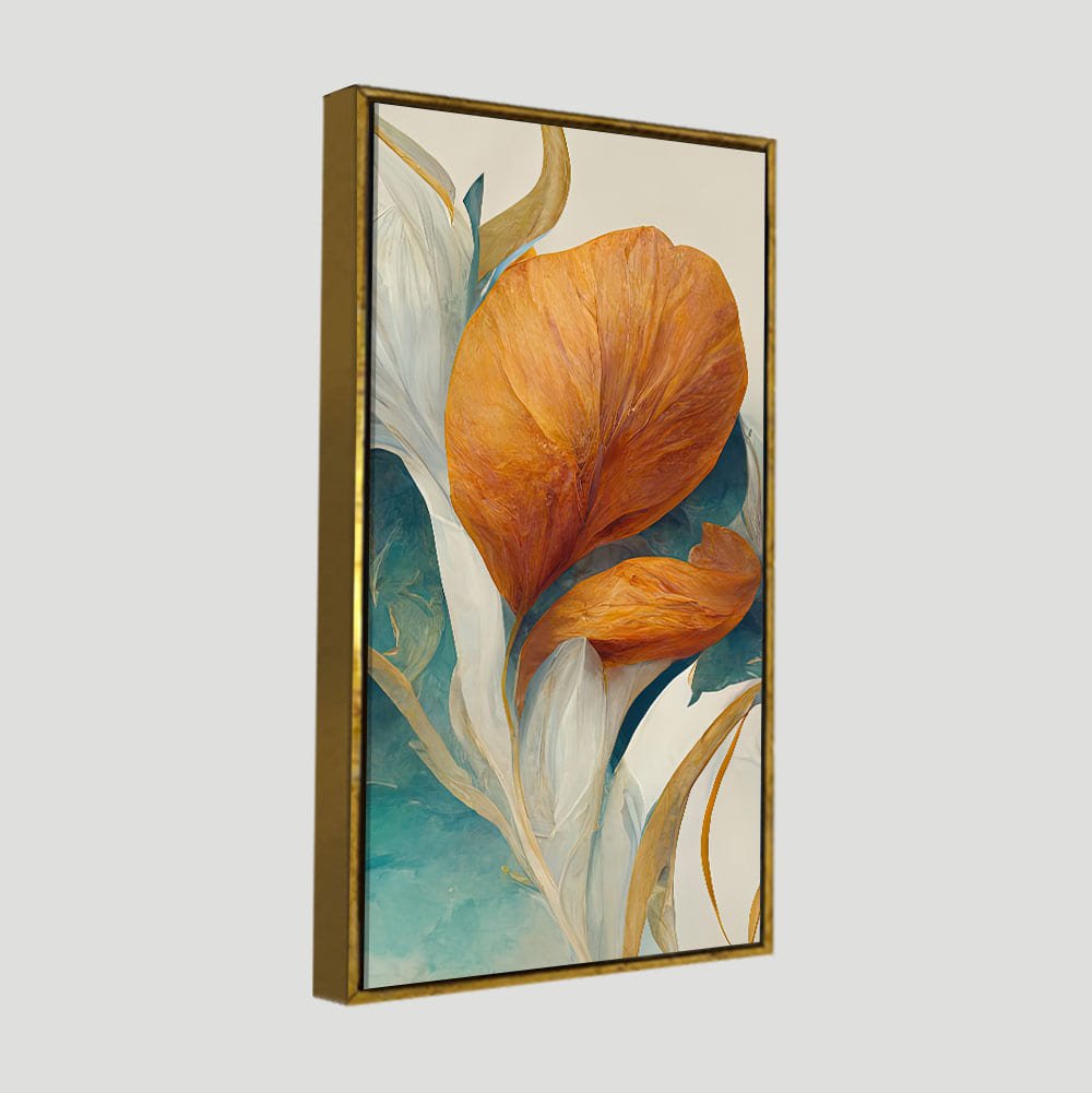 Abstract Colorful Flower Texture Art Canvas Wall Painting - Decor Smart
