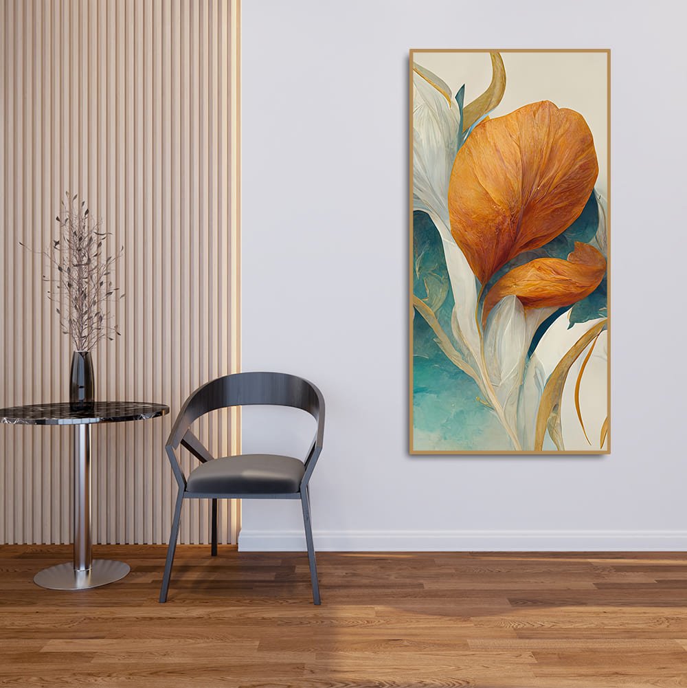 Abstract Colorful Flower Texture Art Canvas Wall Painting - Decor Smart