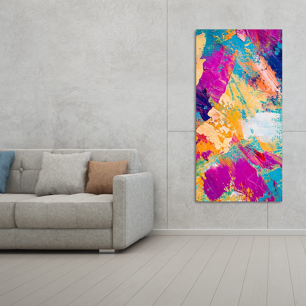 Abstract Colorful Modern Textured Art Premium Wall Painting - Decor Smart
