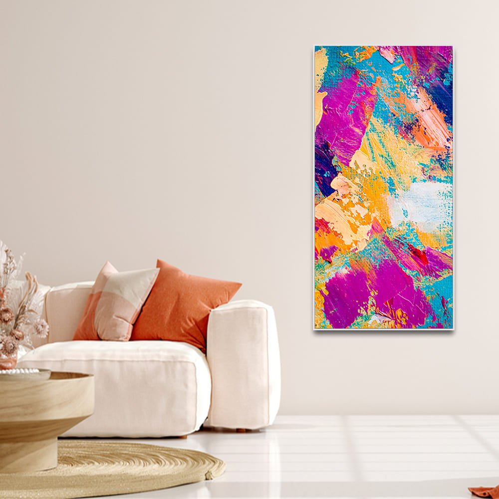 Abstract Colorful Modern Textured Art Premium Wall Painting - Decor Smart