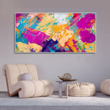 Abstract Colorful Modern Textured Art Wall Painting - Decor Smart