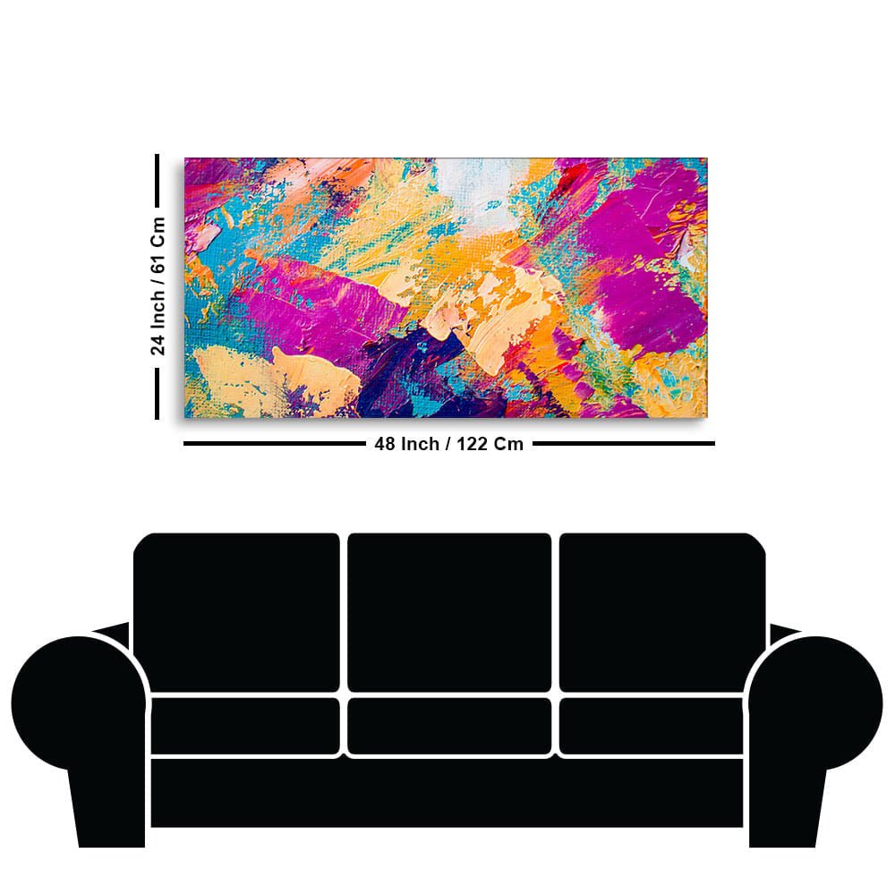 Abstract Colorful Modern Textured Art Wall Painting - Decor Smart