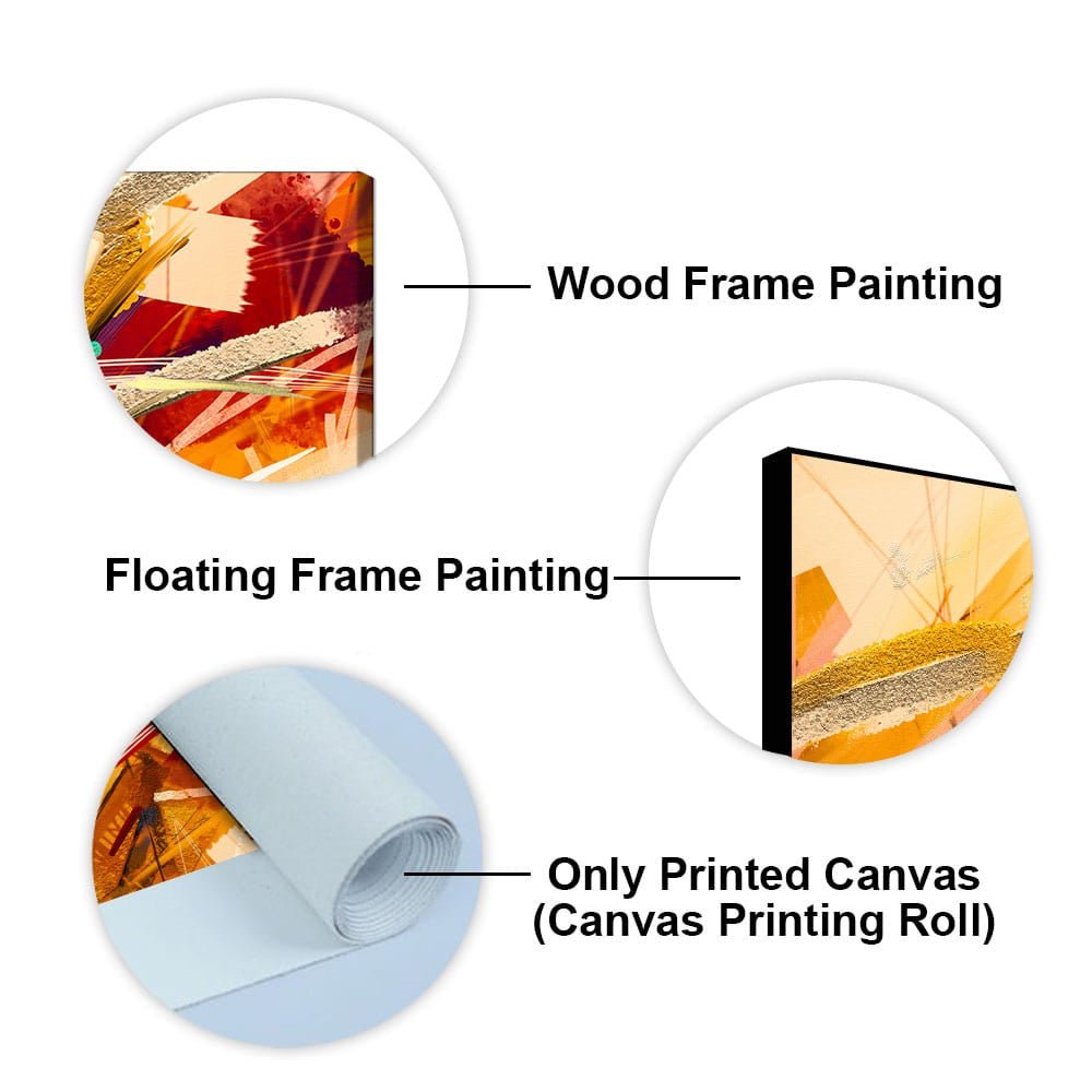 Abstract Colorful Oil Texture Canvas Wall Painting - Decor Smart