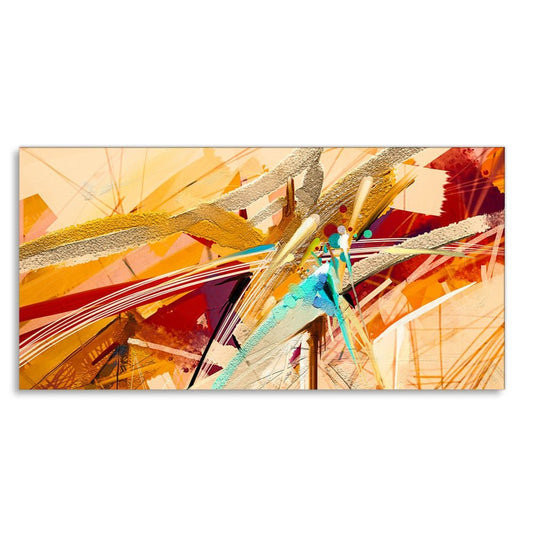 Abstract Colorful Oil Texture Canvas Wall Painting - Decor Smart