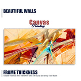 Abstract Colorful Oil Texture Canvas Wall Painting - Decor Smart