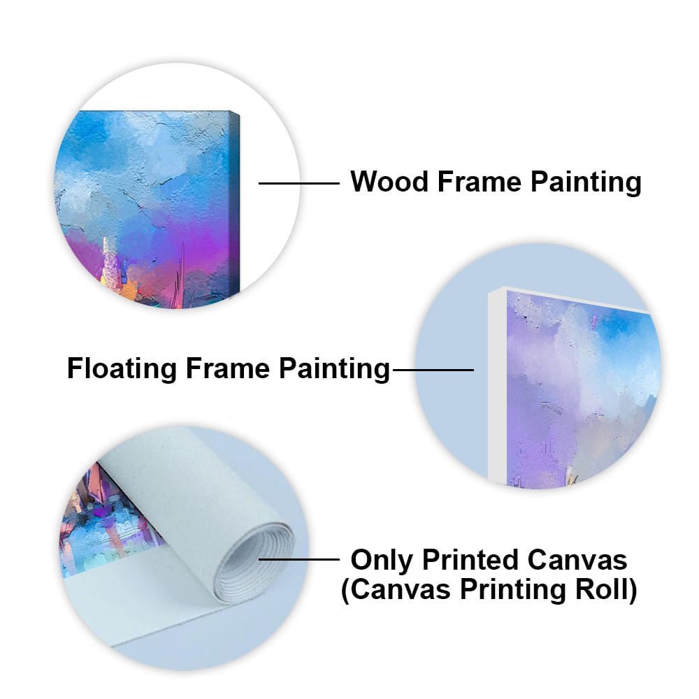 Abstract Colorful Sea Sailing Boat Canvas Wall Painting - Decor Smart