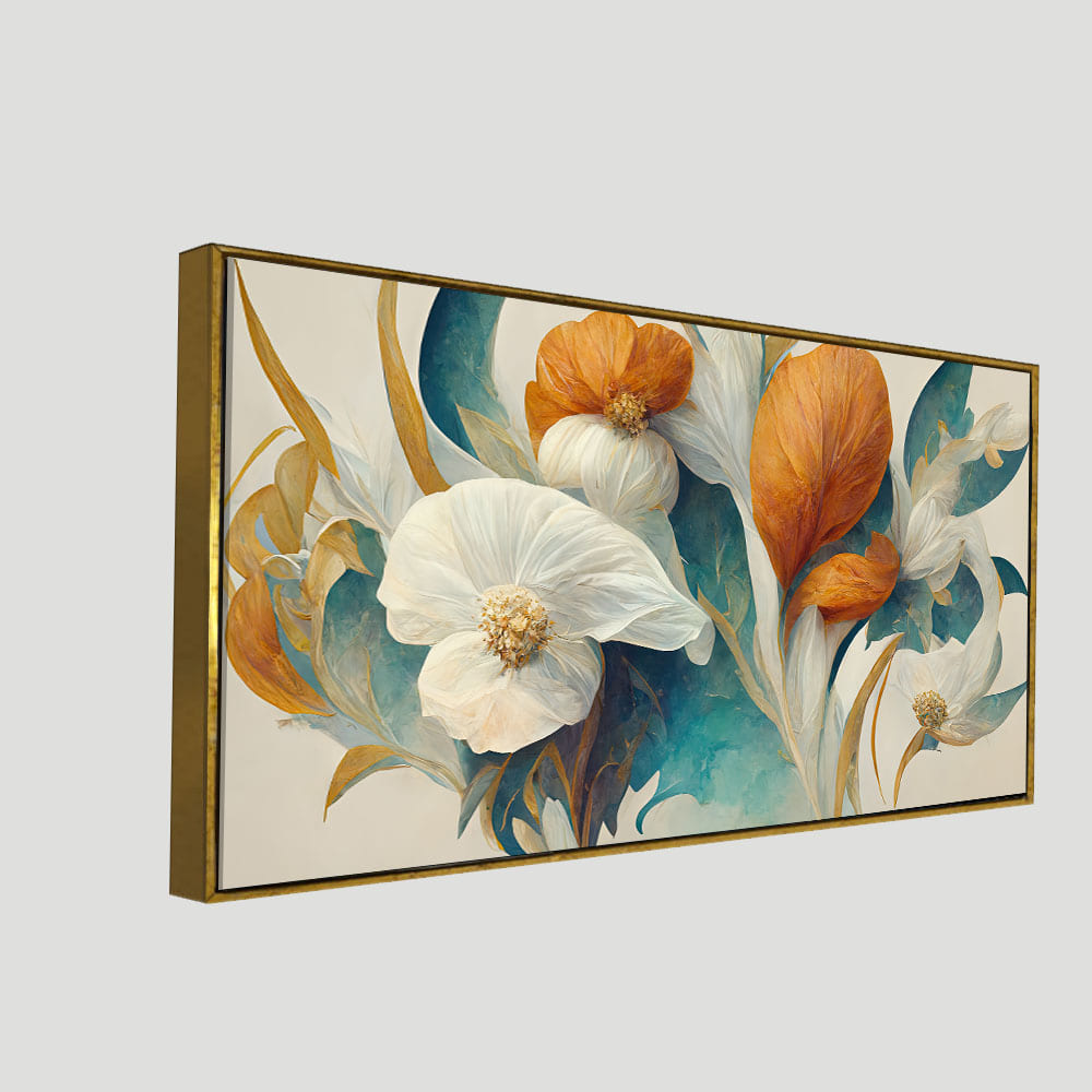 flower painting for wall hanging