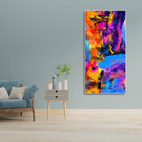 Abstract Colorful Texture Art Premium Canvas Wall Painting - Decor Smart